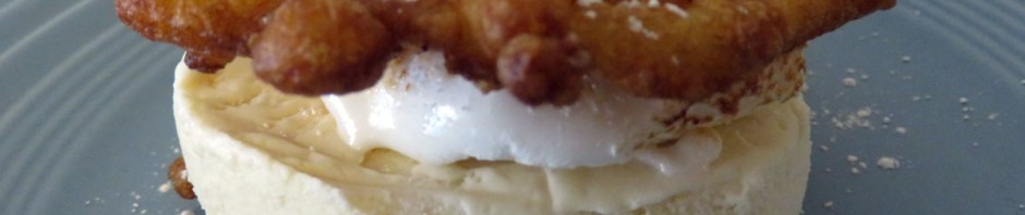 Funnel Cake Marshmallow Ice Cream Sandwiches